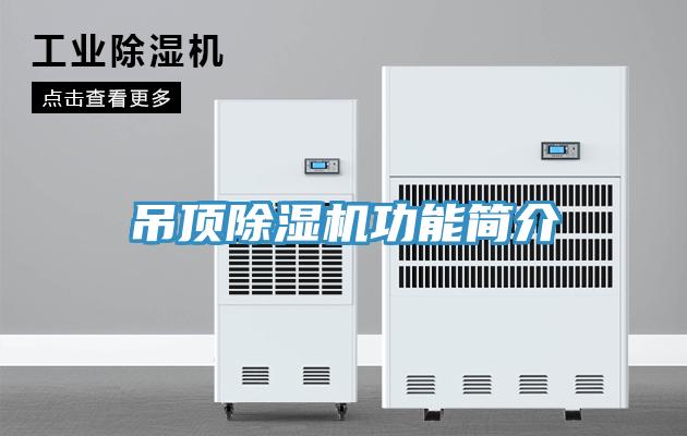 吊顶除湿机功能简介