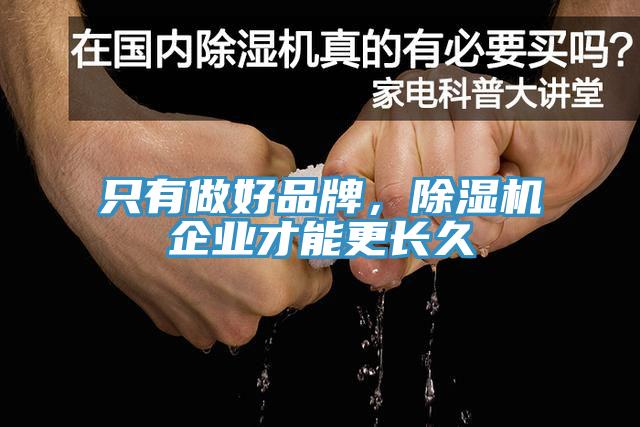 只有做好品牌，除湿机企业才能更长久