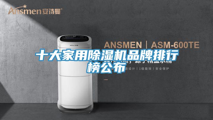 十大家用除湿机品牌排行榜公布
