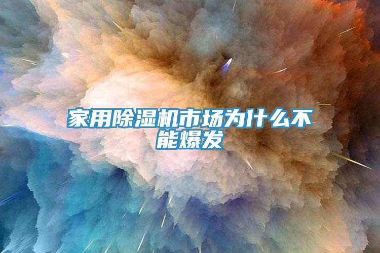 家用除湿机市场为什么不能爆发