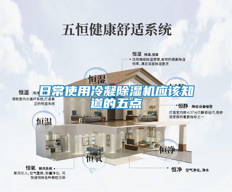日常使用冷凝除湿机应该知道的五点