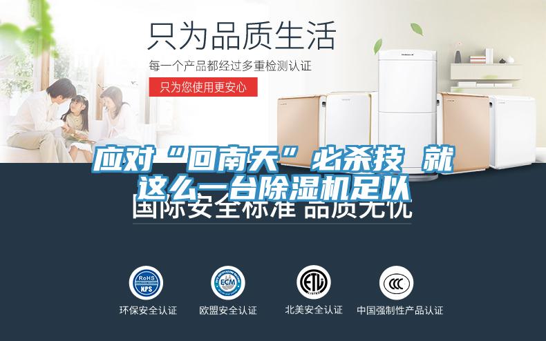 应对“回南天”必杀技 就这么一台除湿机足以