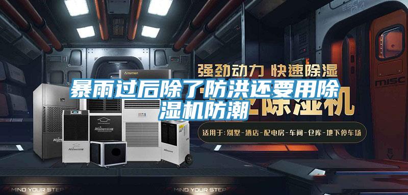 暴雨过后除了防洪还要用除湿机防潮