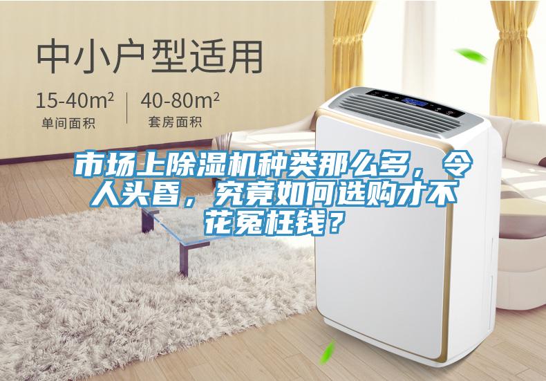 市场上除湿机种类那么多，令人头昏，究竟如何选购才不花冤枉钱？