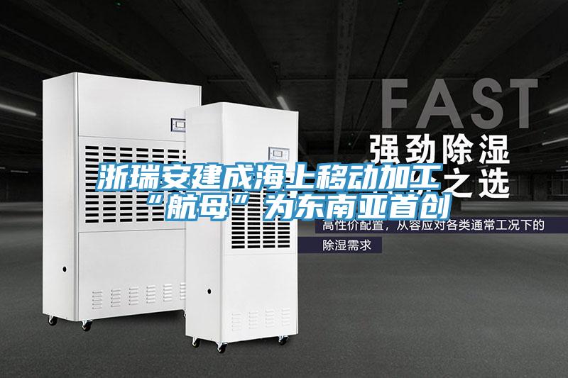 浙瑞安建成海上移动加工“航母”为东南亚首创