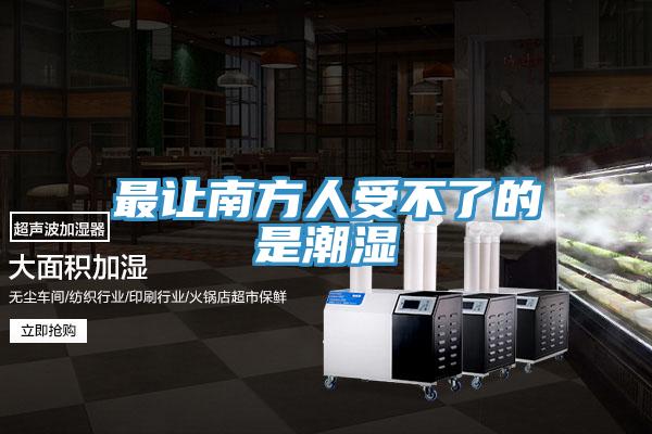最让南方人受不了的是潮湿