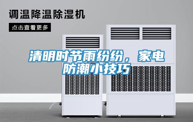 清明时节雨纷纷，家电防潮小技巧