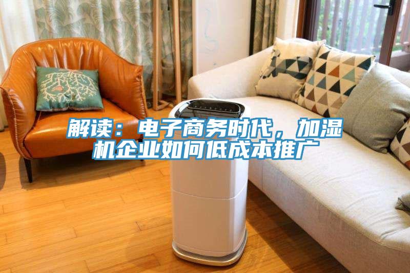 解读：电子商务时代，加湿机企业如何低成本推广