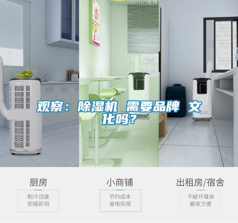 观察：除湿机 需要品牌 文化吗？