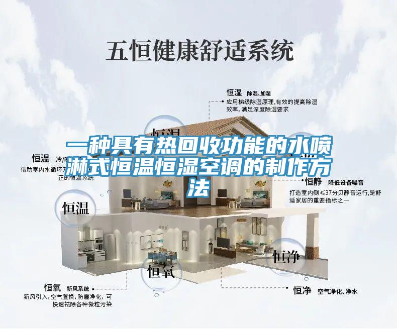 一种具有热回收功能的水喷淋式恒温恒湿空调的制作方法