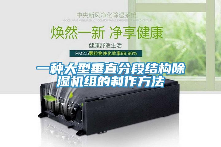 一种大型垂直分段结构除湿机组的制作方法