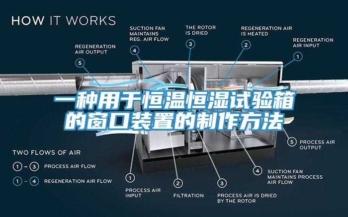一种用于恒温恒湿试验箱的窗口装置的制作方法
