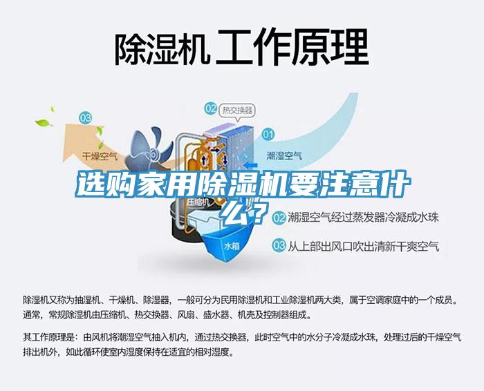 选购家用除湿机要注意什么？
