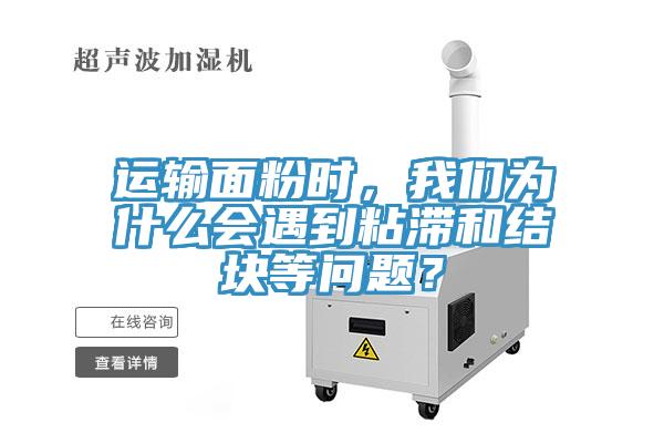 运输面粉时，我们为什么会遇到粘滞和结块等问题？