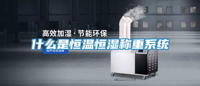 什么是恒温恒湿称重系统