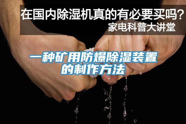 一种矿用防爆除湿装置的制作方法