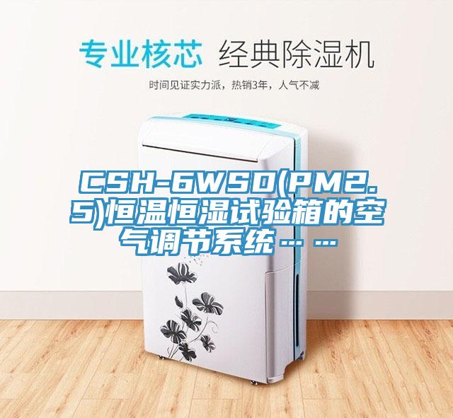 CSH-6WSD(PM2.5)恒温恒湿试验箱的空气调节系统……