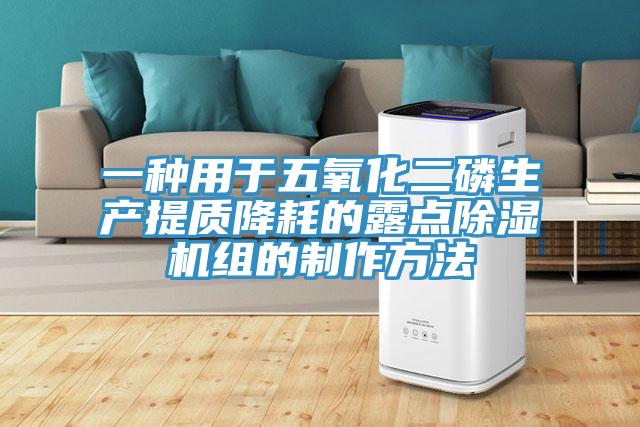 一种用于五氧化二磷生产提质降耗的露点除湿机组的制作方法