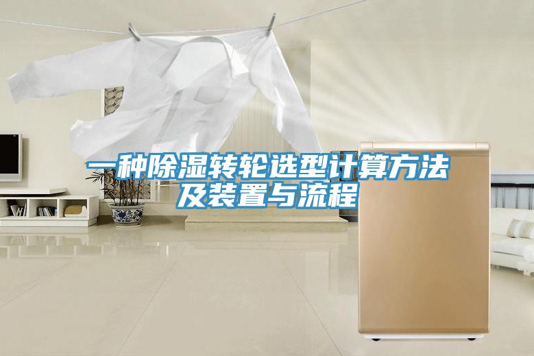 一种除湿转轮选型计算方法及装置与流程