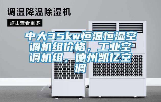 中大35kw恒温恒湿空调机组价格，工业空调机组，德州凯亿空调