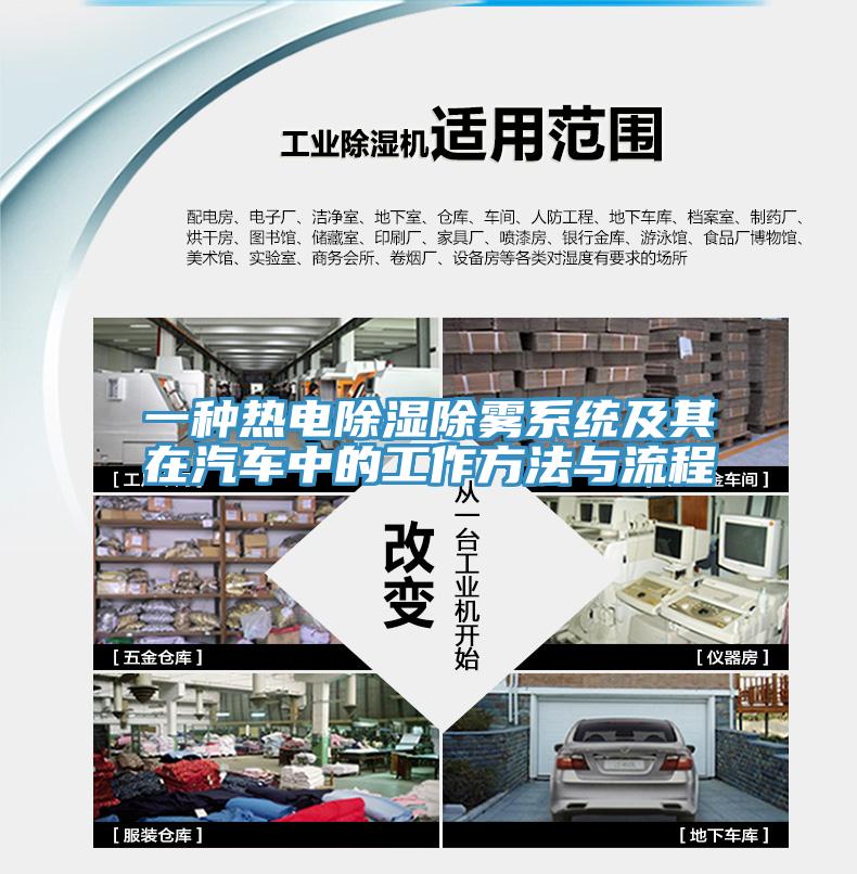 一种热电除湿除雾系统及其在汽车中的工作方法与流程