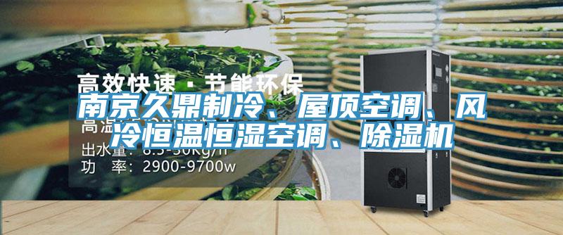 南京久鼎制冷、屋顶空调、风冷恒温恒湿空调、除湿机