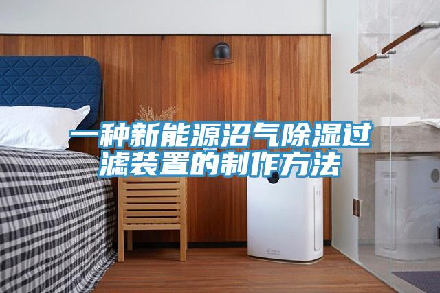 一种新能源沼气除湿过滤装置的制作方法