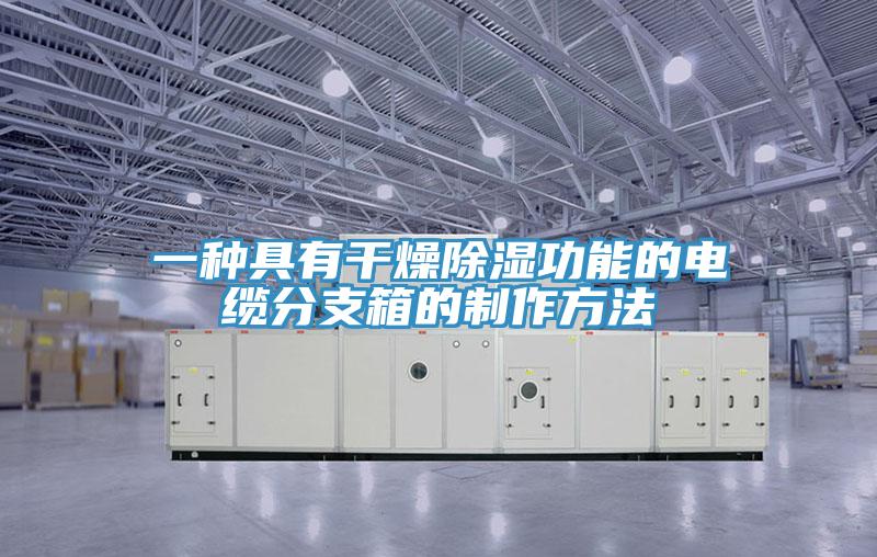一种具有干燥除湿功能的电缆分支箱的制作方法
