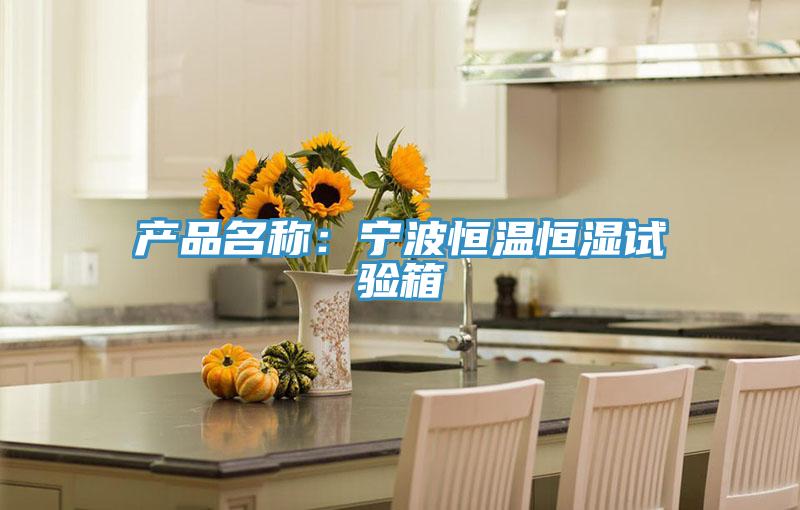 产品名称：宁波恒温恒湿试验箱