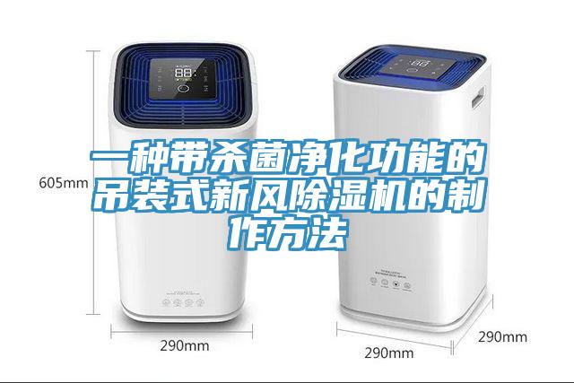 一种带杀菌净化功能的吊装式新风除湿机的制作方法