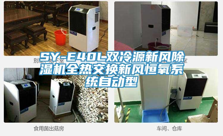 SY-E40L双冷源新风除湿机全热交换新风恒氧系统自动型