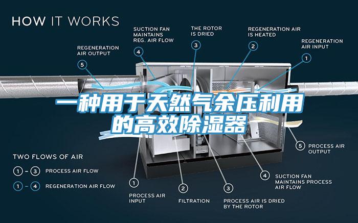 一种用于天然气余压利用的高效除湿器