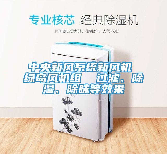 中央新风系统新风机 绿岛风机组  过滤、除湿、除味等效果