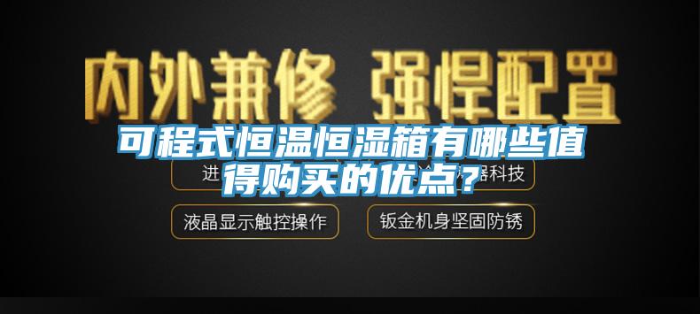 可程式恒温恒湿箱有哪些值得购买的优点？