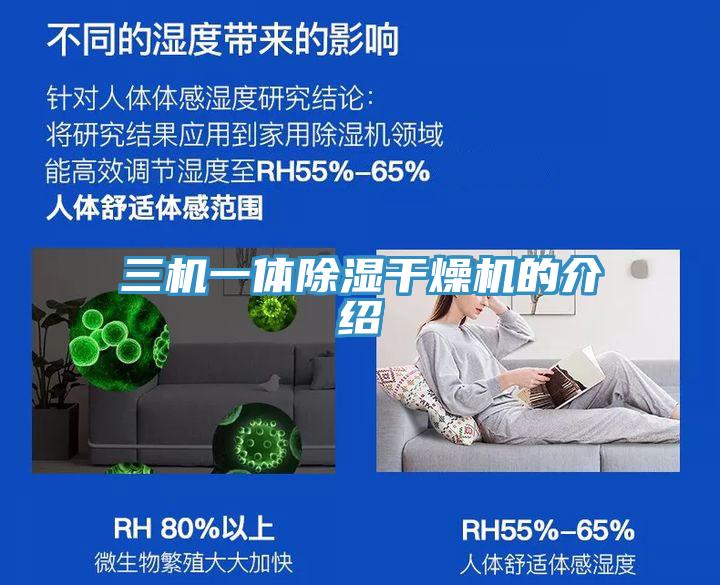 三机一体除湿干燥机的介绍