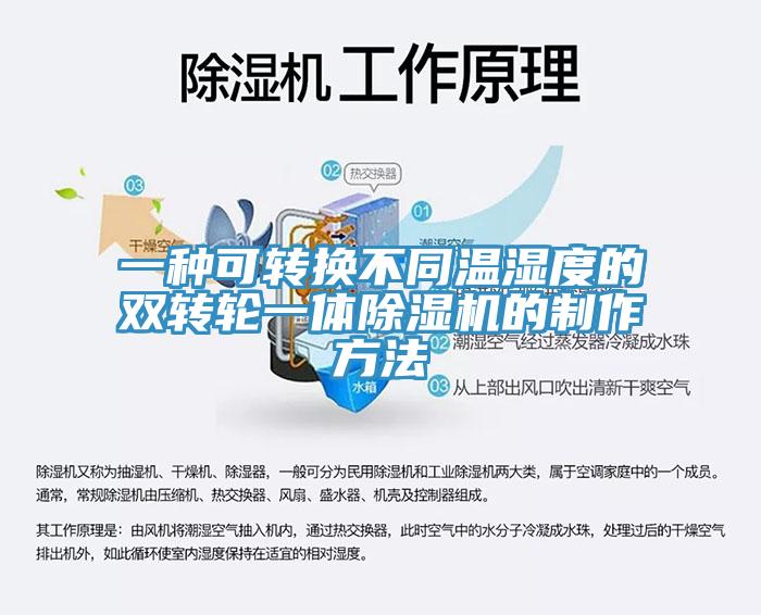 一种可转换不同温湿度的双转轮一体除湿机的制作方法