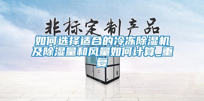 如何选择适合的冷冻除湿机及除湿量和风量如何计算_重复