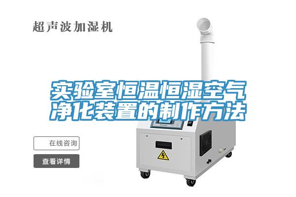 实验室恒温恒湿空气净化装置的制作方法