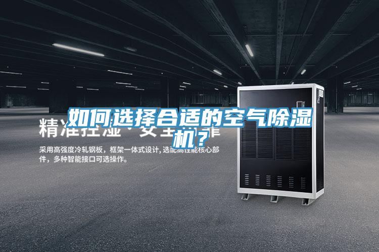 如何选择合适的空气除湿机？
