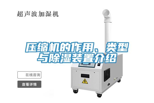 压缩机的作用、类型与除湿装置介绍