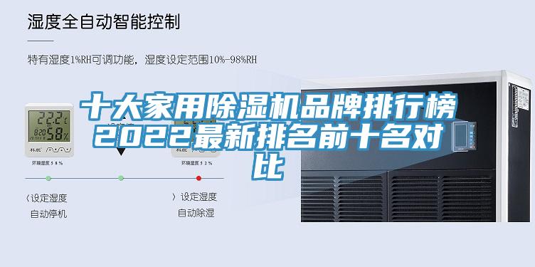 十大家用除湿机品牌排行榜2022最新排名前十名对比