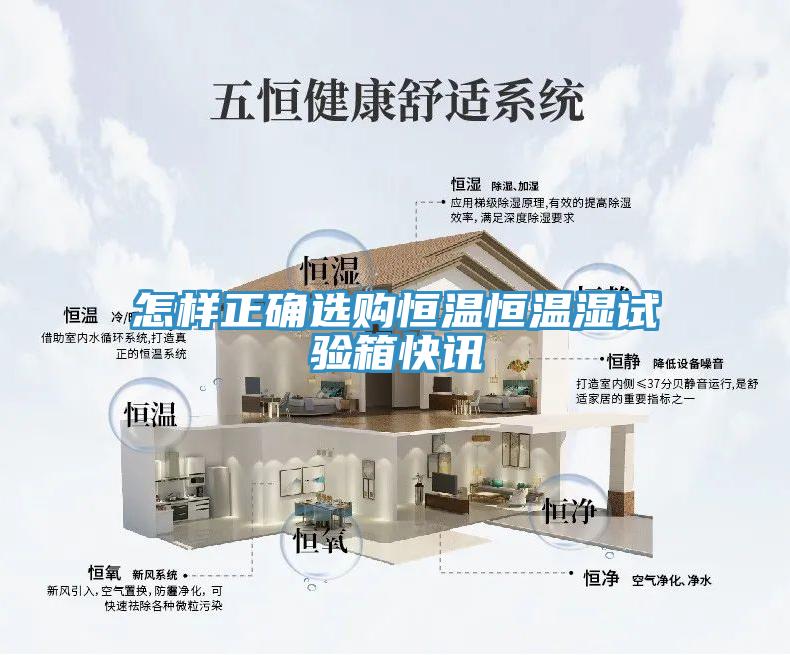 怎样正确选购恒温恒温湿试验箱快讯