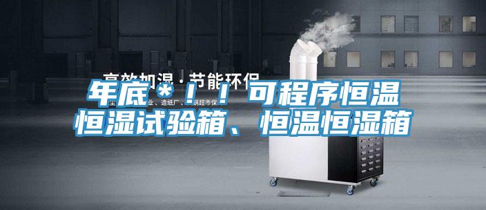 年底＊！！可程序恒温恒湿试验箱、恒温恒湿箱