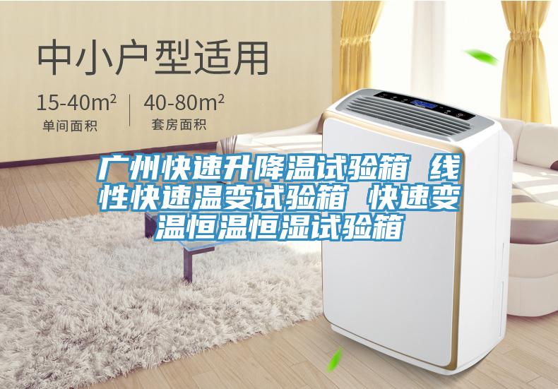 广州快速升降温试验箱 线性快速温变试验箱 快速变温恒温恒湿试验箱