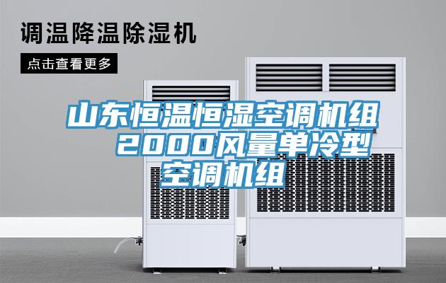 山东恒温恒湿空调机组  2000风量单冷型空调机组