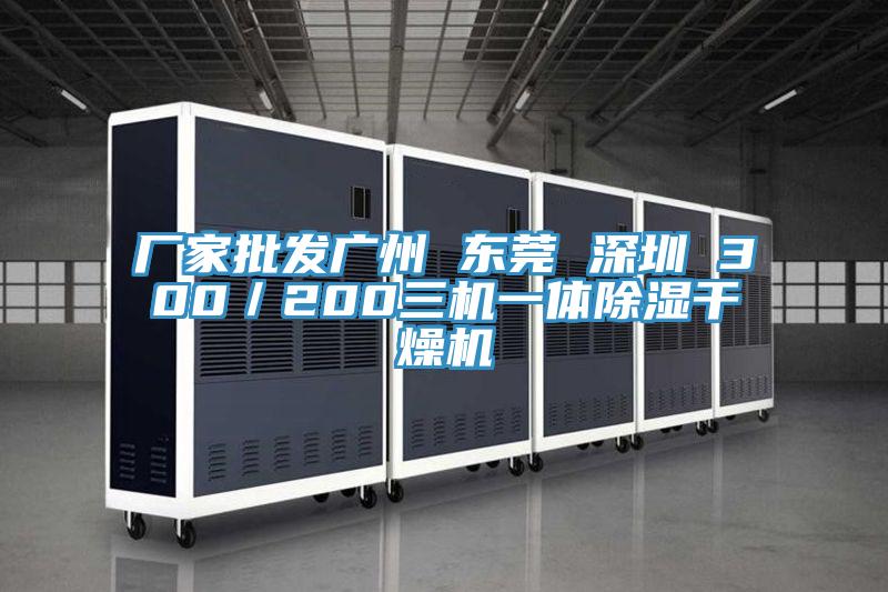 厂家批发广州 东莞 深圳 300／200三机一体除湿干燥机