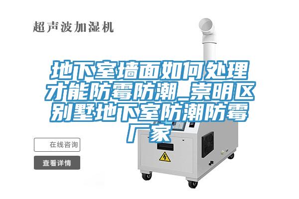 地下室墙面如何处理才能防霉防潮_崇明区别墅地下室防潮防霉厂家