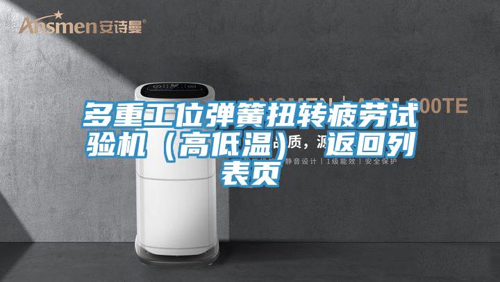 多重工位弹簧扭转疲劳试验机（高低温） 返回列表页