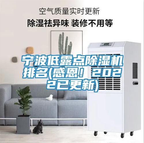 宁波低露点除湿机排名(感恩！2022已更新)