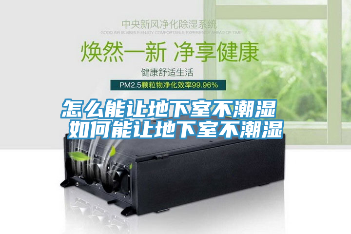 怎么能让地下室不潮湿 如何能让地下室不潮湿